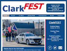 Tablet Screenshot of clarkfest.org
